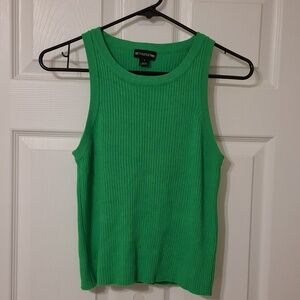 Pretty Little Things sz S, Kelly green sleevelessn ribbed tank top sweater.